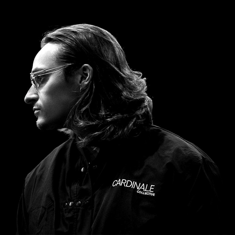 Gianni Cardinale in profile, wearing a Cardinale Collective jacket
